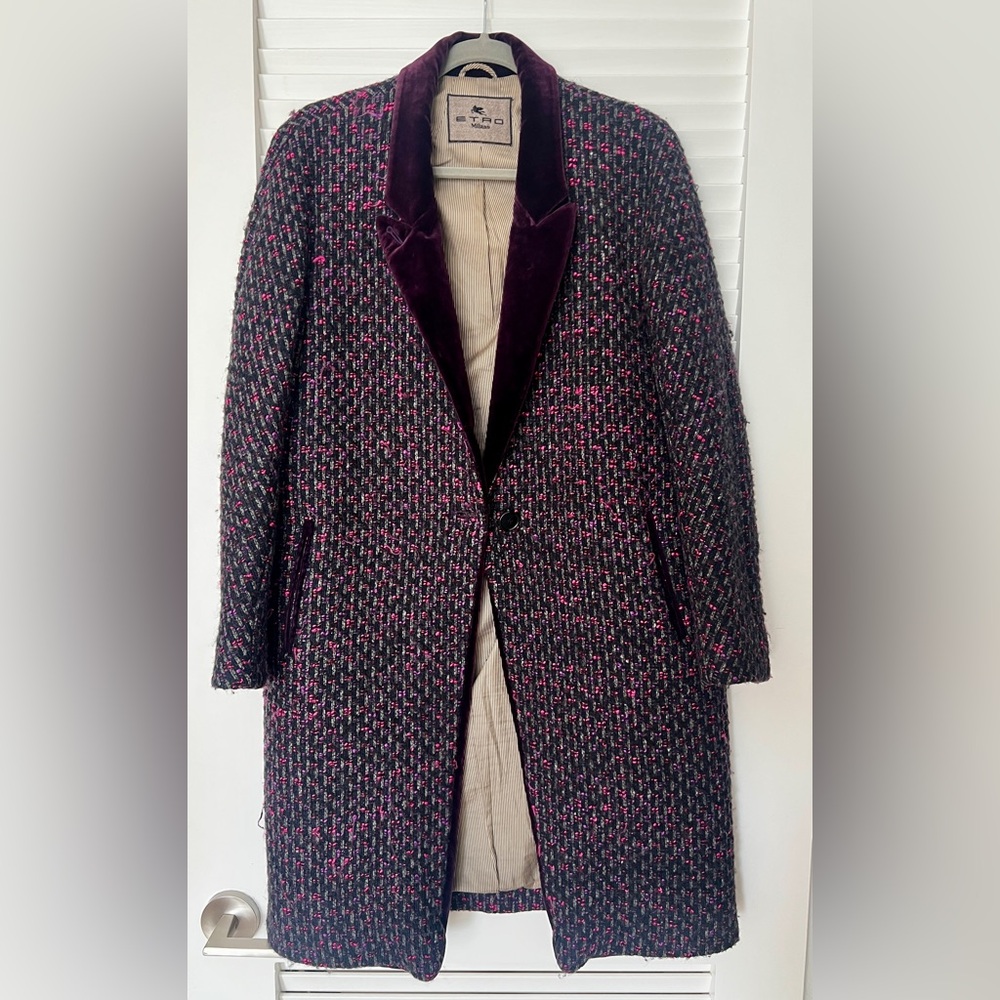 Chic Purple Coat by Etro